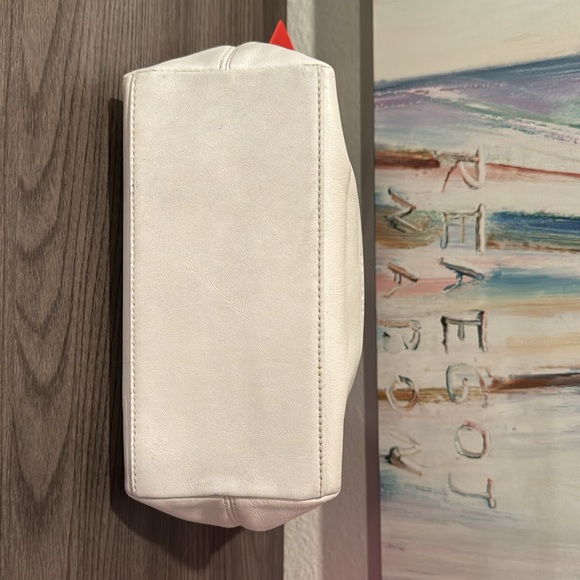 Coach Leather Mini Bag White Brown - Picture 5 of 11